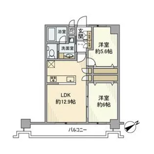 ダイアパレス新板橋【9階】の間取り