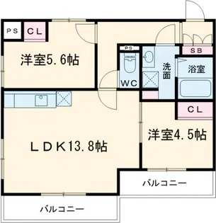 THE PALMS MUSE 新江古田【3階】の間取り