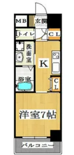 メゾン・デ・ノムラ島之内【10階】の間取り