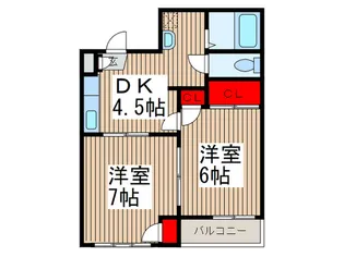 コ-ポ・アルビレオ【1階】の間取り