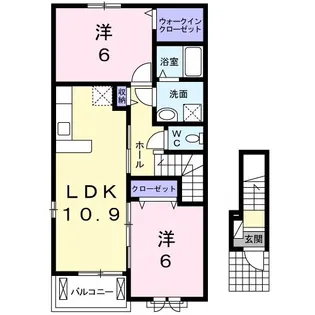 シャルム A【2階】の間取り