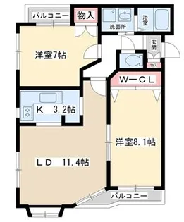 イーグル95【2階】の間取り