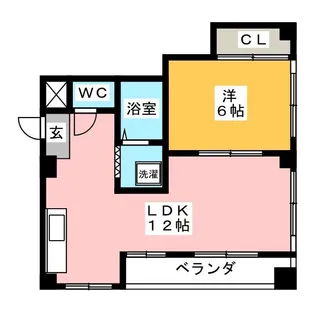 コーポ柳川【4階】の間取り