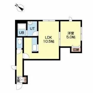 コートブランシェ厚別【2階】の間取り