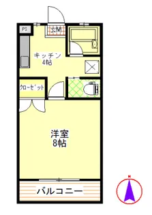 サミットハイツB【2階】の間取り