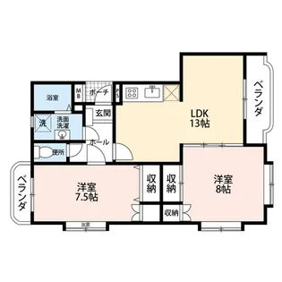 エマーブルメゾン【1階】の間取り
