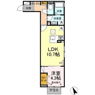 ルミナスティ【1階】の間取り