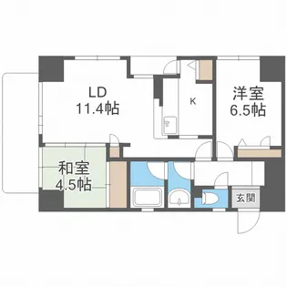 東峰マンションアーバンスクエア博多駅【9階】の間取り
