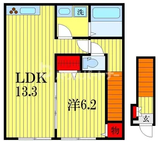 クレシア幕張【2階】の間取り