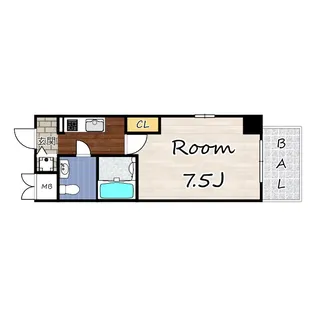 エス・キュート尼崎II【4階】の間取り