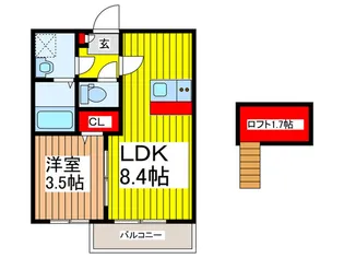 サン・エスポワール【3階】の間取り