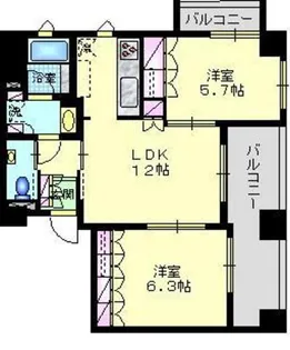 アトラス品川大井【5階】の間取り
