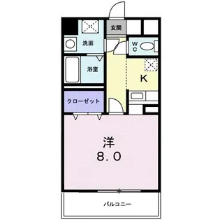 エルグレイス大手【4階】の間取り