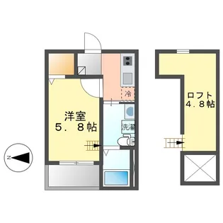 LIANGE栄生【2階】の間取り