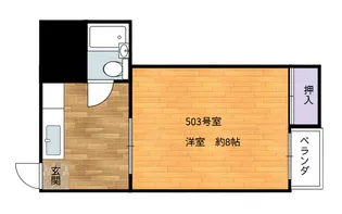 コーポリベラ【5階】の間取り