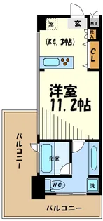 クール【4階】の間取り