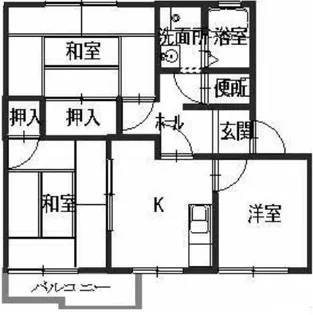 コーポ向陽台C【2階】の間取り