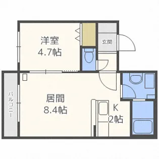 エトワール【4階】の間取り