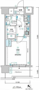 レグラス新横浜駅前【4階】の間取り