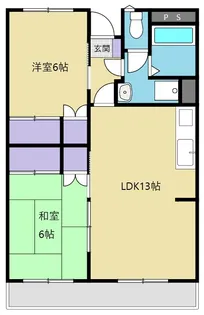 幸ハイツ【3階】の間取り