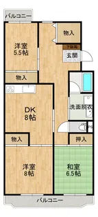 ペアシティ久喜弐番館【3階】の間取り