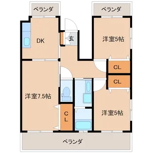 ベレーザ品川【5階】の間取り