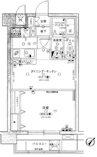 エクセシオーネお茶の水女子大前【6階】の間取り