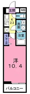 ルーモベルビ・トロア【2階】の間取り