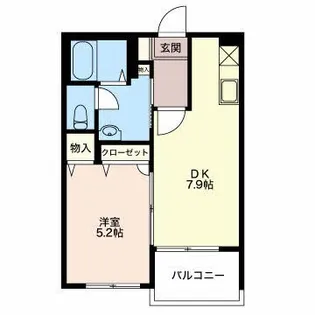 リヴュールA【2階】の間取り