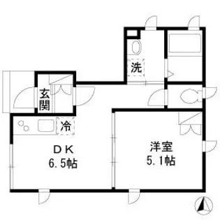 ボナール暁【1階】の間取り