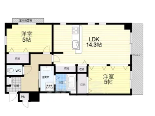 コンフォートプレイス【2階】の間取り