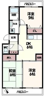 ボナール【4階】の間取り