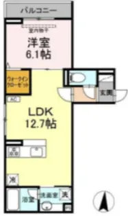 ディー パイナ 登戸3【3階】の間取り