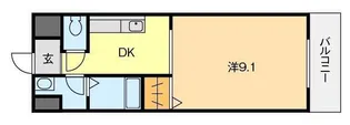 第3マンションふじ【4階】の間取り
