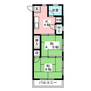 コープアカハマ【2階】の間取り