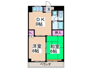 信栄ハイム【1階】の間取り