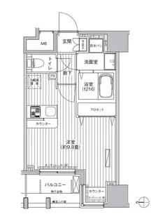 レジェンダリーコート赤羽【4階】の間取り