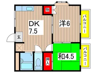 パ-クタウンアメニティ【1階】の間取り