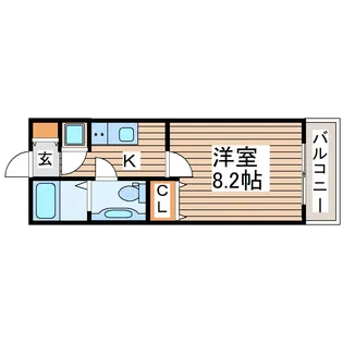 コンフォートEXE新田ステーション【2階】の間取り