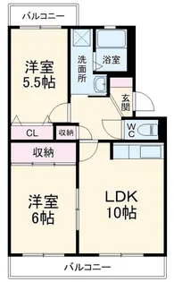 レジデンス原山【4階】の間取り
