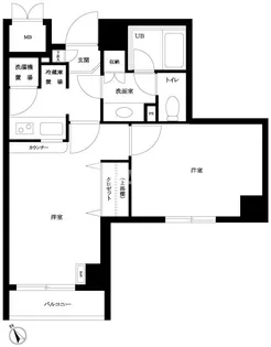 ルーブル学芸大学参番館【1階】の間取り