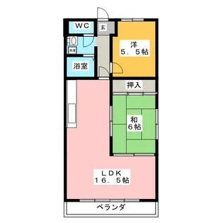 グランシード中町【3階】の間取り