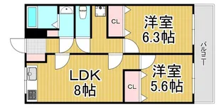 ローレルハイツ【4階】の間取り