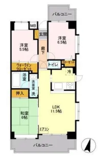 ブリリアント【3階】の間取り
