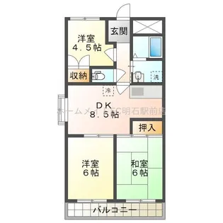 セイフクハイツ【2階】の間取り