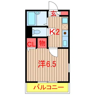 オリエンタルコート薬円台【1階】の間取り