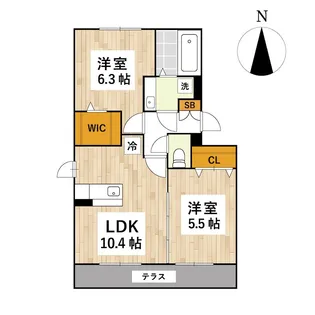 イル・ニード【1階】の間取り