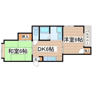 ブラヴール南仙台II【4階】の間取り