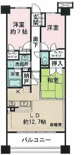 BELISTA板橋浮間舟渡【5階】の間取り