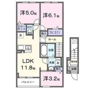グランデ・ヴェリタ【1階】の間取り
